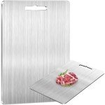 Pure Titanium Reversible Cutting Board for Kitchen