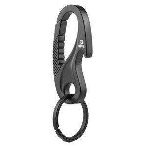 Titanium Carabiner Keychain Clip and Bottle Opener