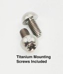 LITHE GOODS Titanium Bike Bottle Cage with Screws