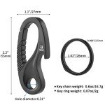 Titanium Carabiner Keychain Clip and Bottle Opener