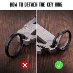 Titanium Carabiner Keychain Clip and Bottle Opener