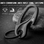 Titanium Carabiner Keychain Clip and Bottle Opener