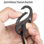 Titanium Carabiner Keychain Clip and Bottle Opener