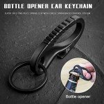 Titanium Carabiner Keychain Clip and Bottle Opener