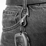Titanium Carabiner Keychain Clip and Bottle Opener