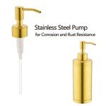 Brushed Titanium Gold Soap Dispenser for Kitchen