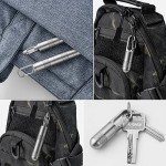 Portable Gray Titanium Pill Case Keychain Holder