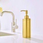 Brushed Titanium Gold Soap Dispenser for Kitchen