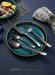 Xideman 16-Piece Black Titanium Cutlery Set