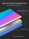 Rainbow Titanium Coated Kitchen Knife Set of 16