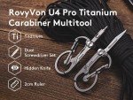 RovyVon U4 Pro+ Titanium Multi-Tool Carabiner