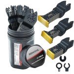 17-Piece Titanium Oscillating Saw Blade Set