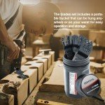 17-Piece Titanium Oscillating Saw Blade Set