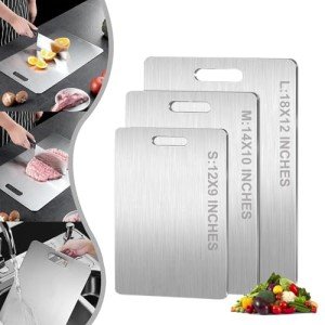 Dual-Sided Pure Titanium Cutting Board for Kitchen