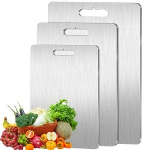 Yamato Titanium Knife-Friendly Cutting Board Set