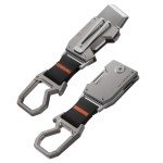 Titanium Keychain Pocket Knife with Carabiner