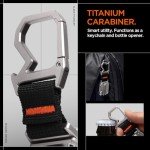 Titanium Keychain Pocket Knife with Carabiner