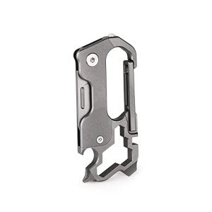 Titanium EDC Pocket Knife and Multitool Carabiner