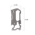Titanium EDC Pocket Knife and Multitool Carabiner