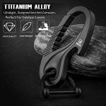 TISUR Heavy Duty Titanium Keychain Carabiner Clip