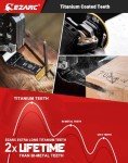 EZARC 7PCS Titanium Oscillating Saw Blade Set