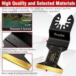 FROY 24pcs Titanium Oscillating Tool Blades Set