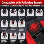 FROY 24pcs Titanium Oscillating Tool Blades Set