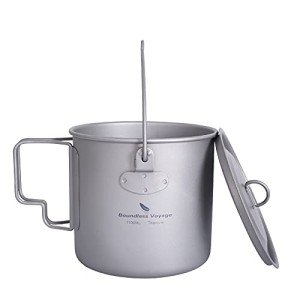 Lightweight Titanium Mug with Lid - 1100ml