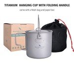 Lightweight Titanium Mug with Lid - 1100ml
