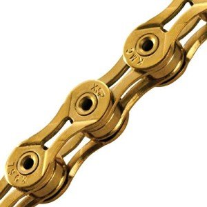 KMC X9 Lightweight Titanium Gold Coat 9-Speed Chain