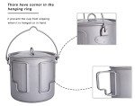 Lightweight Titanium Mug with Lid - 1100ml
