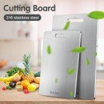 Double-Sided Titanium Cutting Board - 18 x 12 in
