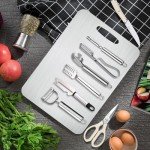 8-in-1 Titanium Cutting Board and Knife Set