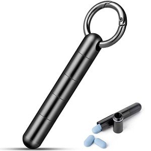 Titanium Keychain Pill Case - Waterproof & Portable