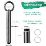 Titanium Keychain Pill Case - Waterproof & Portable