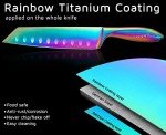 5-Piece Rainbow Titanium Kitchen Knife Set