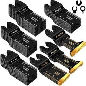 49-Piece Titanium Oscillating Tool Blade Set