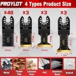 49-Piece Titanium Oscillating Tool Blade Set