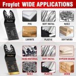 49-Piece Titanium Oscillating Tool Blade Set