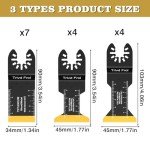 15PCS Titanium Oscillating Saw Blades for Metal