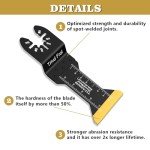 15PCS Titanium Oscillating Saw Blades for Metal