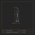 Titanium Wingman: Multi-Function Bottle Opener Keychain