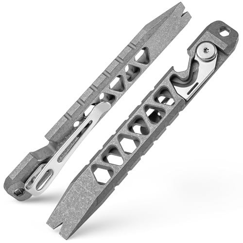 TISUR Titanium EDC Multitool Keychain with Bottle Opener