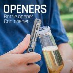 TISUR Titanium EDC Multitool Keychain with Bottle Opener