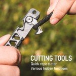 TISUR Titanium EDC Multitool Keychain with Bottle Opener