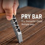 TISUR Titanium EDC Multitool Keychain with Bottle Opener