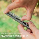 TISUR Titanium EDC Multitool Keychain with Bottle Opener