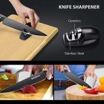 Titanium Plated 8-Inch Chef’s Knife with Guard