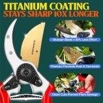 Titanium Bypass Hand Pruner for Garden Use