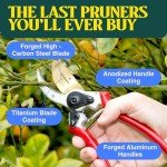 Titanium Bypass Hand Pruner for Garden Use